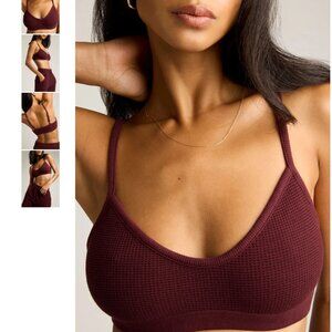 Negative Waffle Knit Lounge Bralette